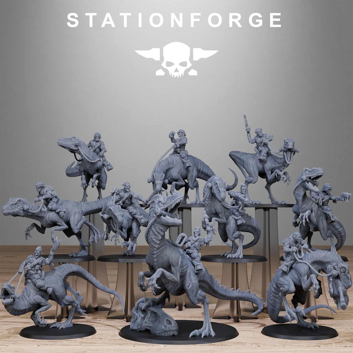 GrimGuard Jungle Raptors from Station Forge 32mm. INC BASES + FREE POST