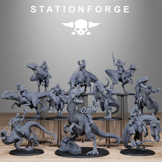 GrimGuard Jungle Raptors from Station Forge 32mm. INC BASES + FREE POST