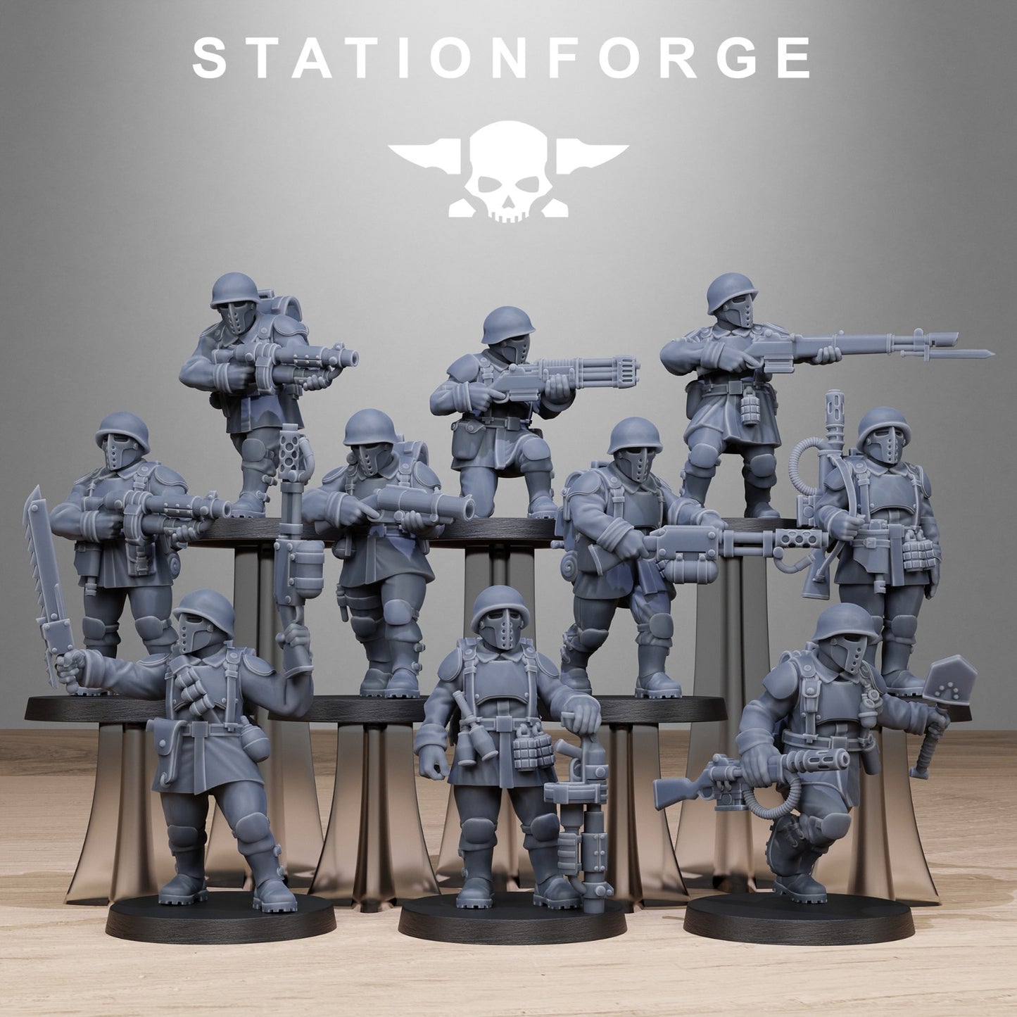 The FreeGuard Builder Kit from Station Forge 32mm. FREE BASES AND POST