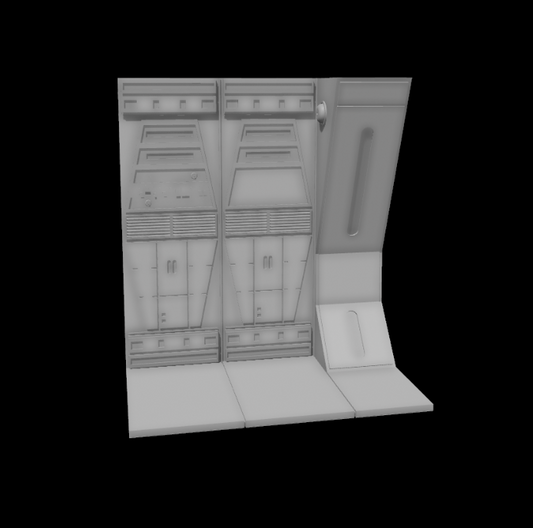 3D Printed Star Wars Moff Gideon's Cruiser Corridor for 3.75" and 6" Figures