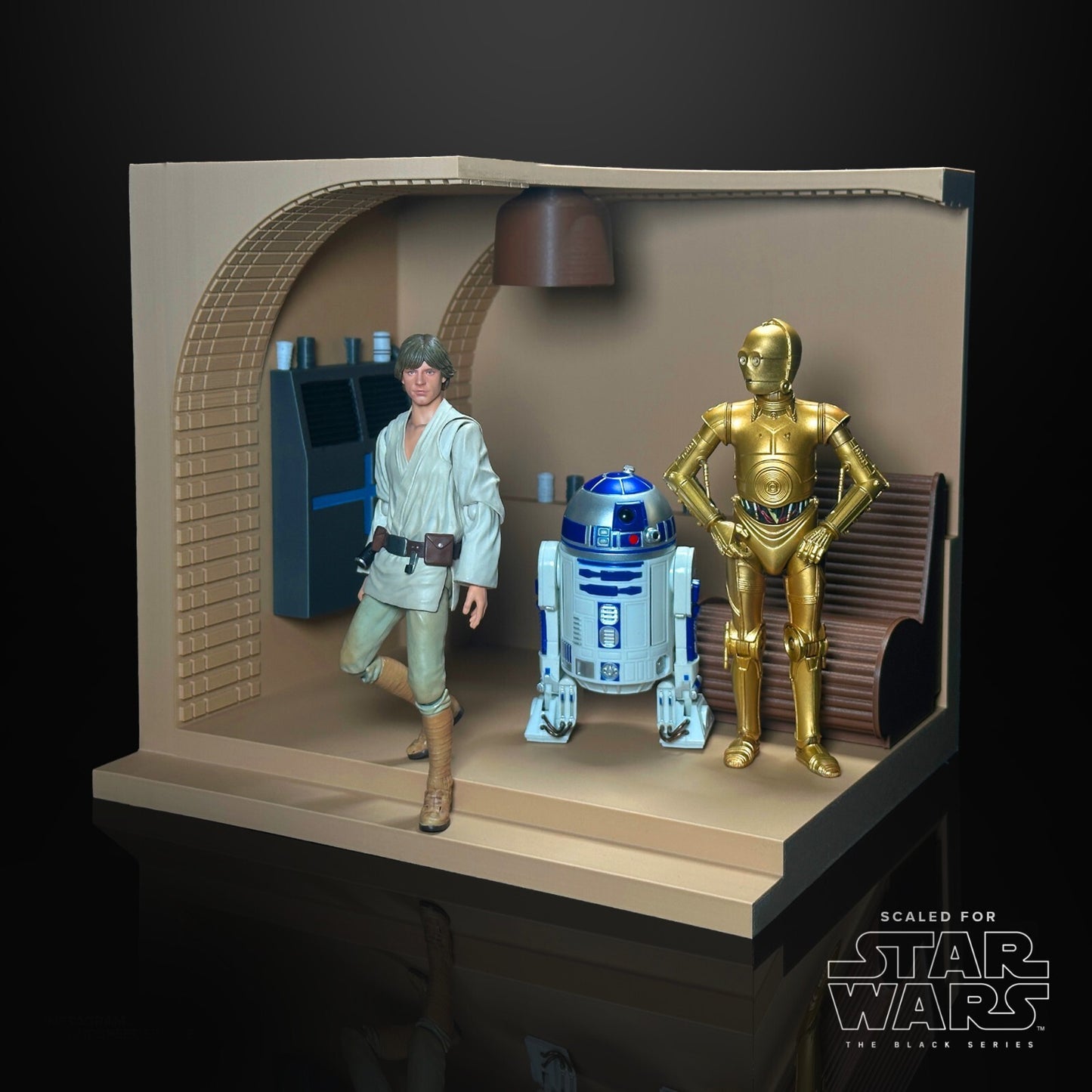 Star Wars 3D printed Mos Eisley Cantina entrance diorama for 6"