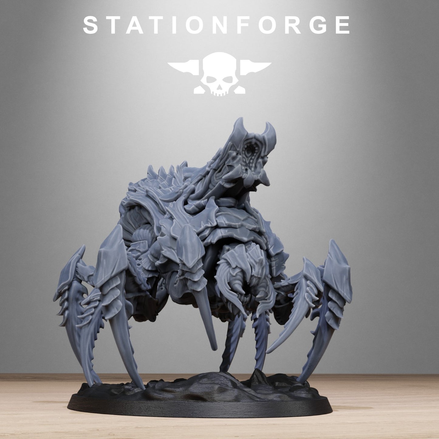 Xenarid spider beasts (2) from Station Forge 32mm. FREE BASE
