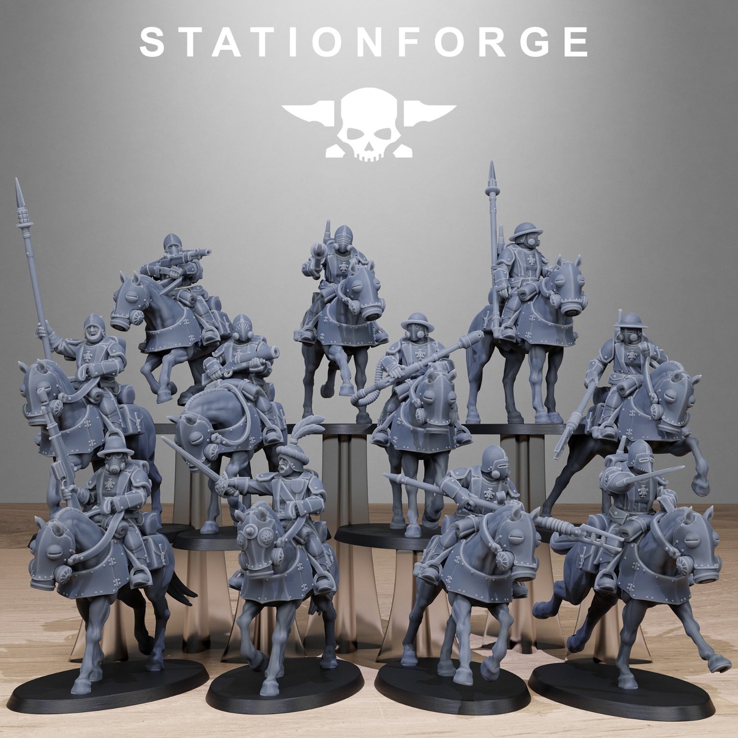 Royalguard Cavalry From Station Forge + FREE BASES & POST