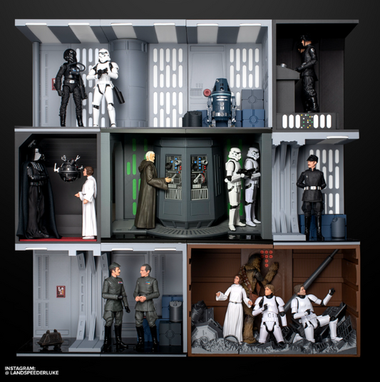 3D Printed Star Wars Tractor Beam Panel - Station Stacker Diorama