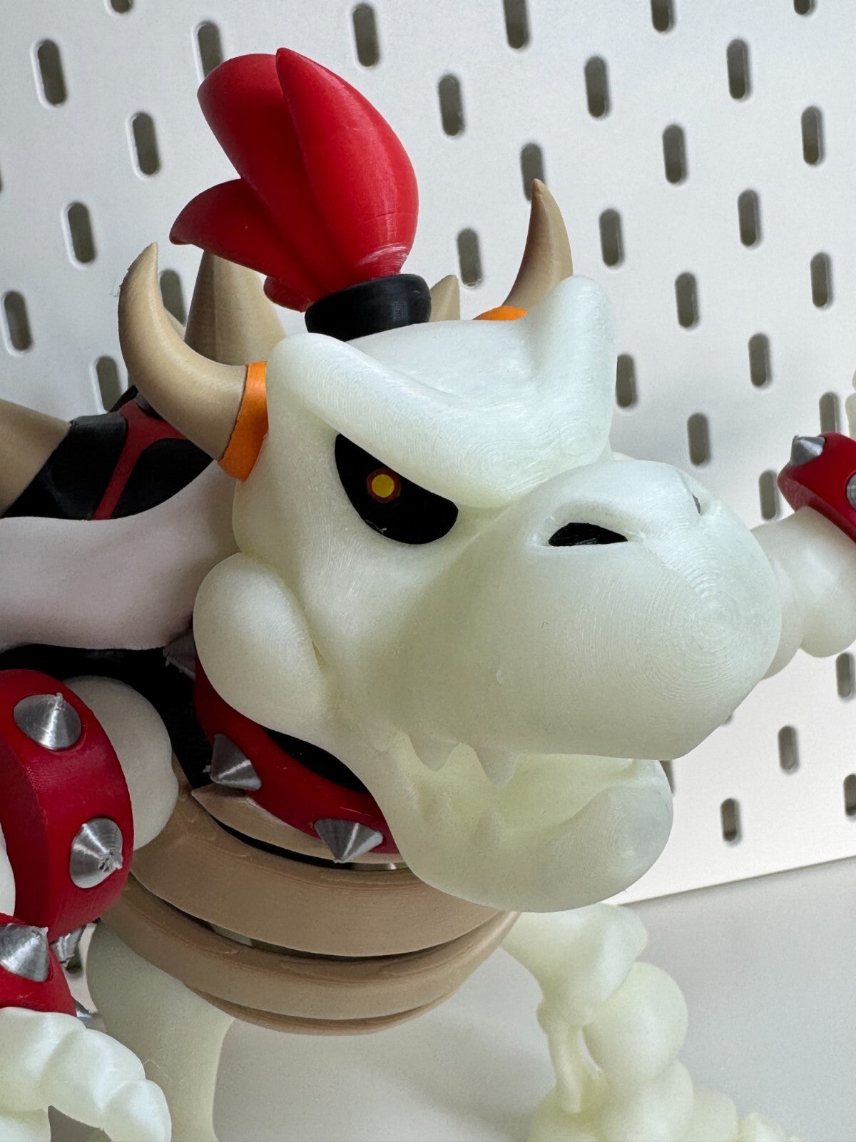 Dry Bowser Glow in the Dark Figure, Nintendo Switch 2. 3D Printed Model 25cm