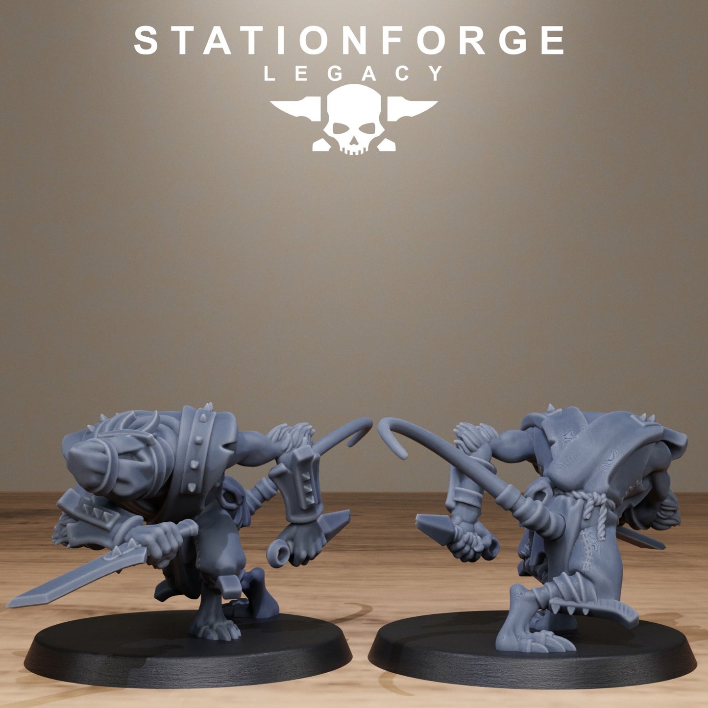 Rotfang Ninjas from Station Forge Legacy 32mm. INC BASES