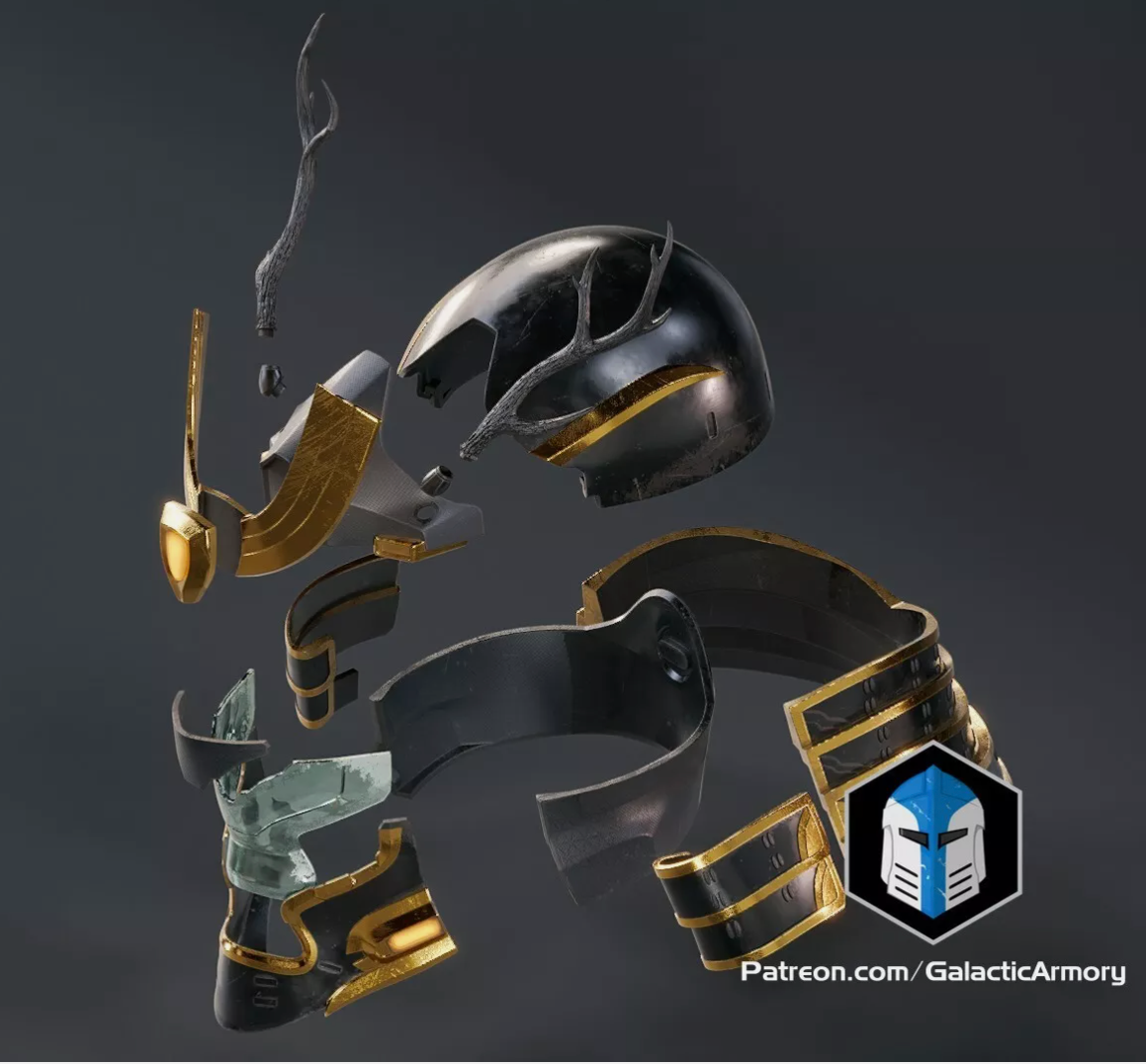 Halo Kabuto Helmet - 3D Printed Kit