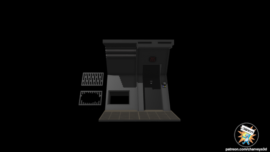 3D Printed Detention Block Hallway Diorama for 3.75" and 6" Figures