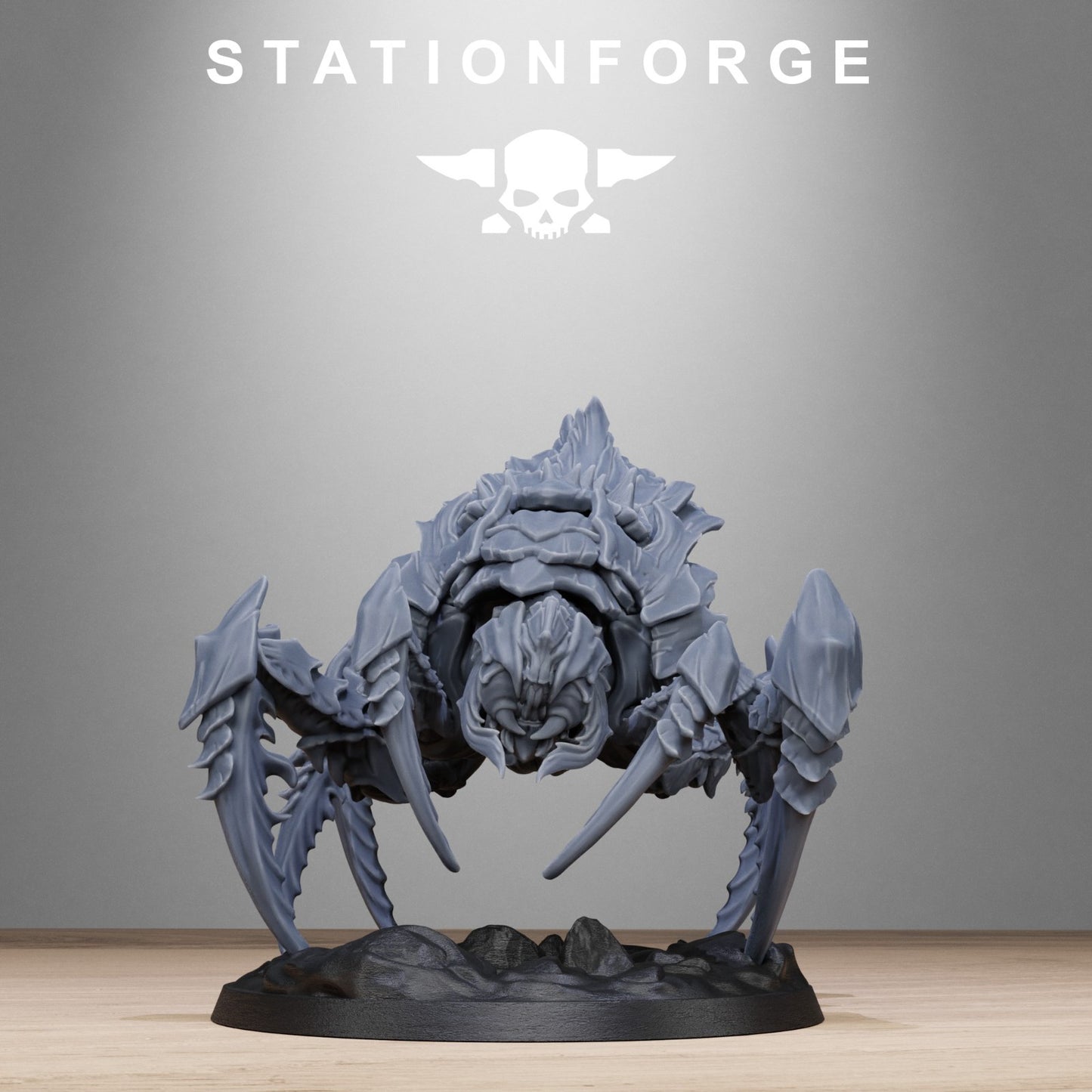 Xenarid spider beasts (2) from Station Forge 32mm. FREE BASE