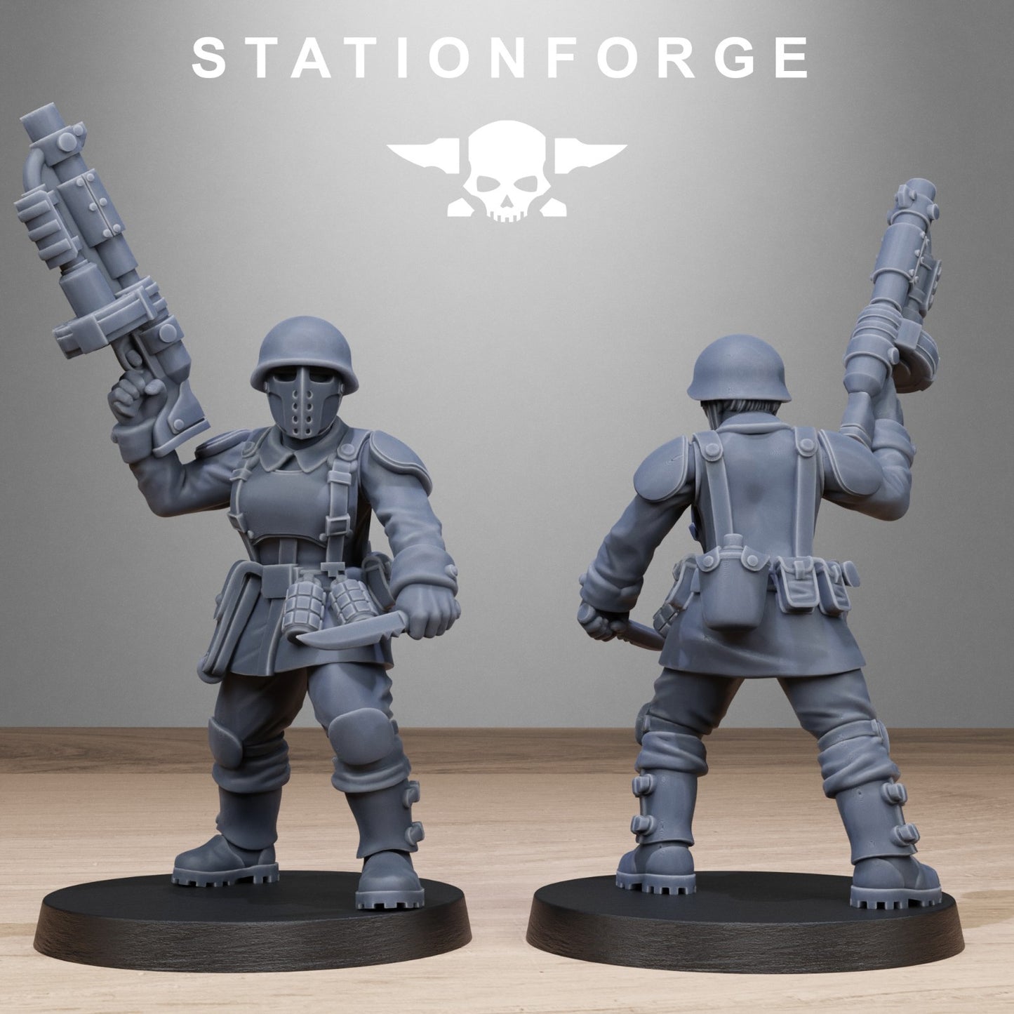 Freeguard sisters from Station Forge 32mm. FREE BASE