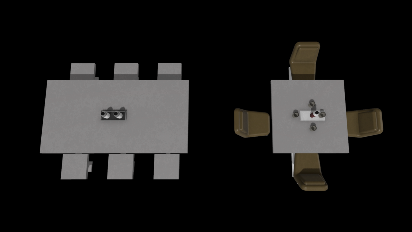 3D Printed imperial Mess Hall Tables (Morak) For 3.75" Star Wars figures