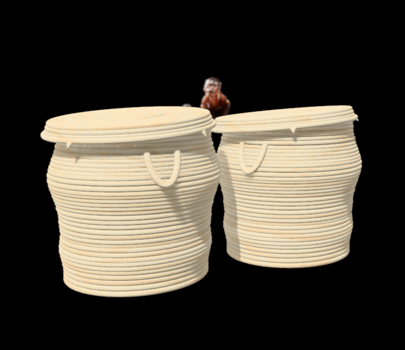 3D Printed Indiana Jones Cairo Basket X2  for 6" Figures