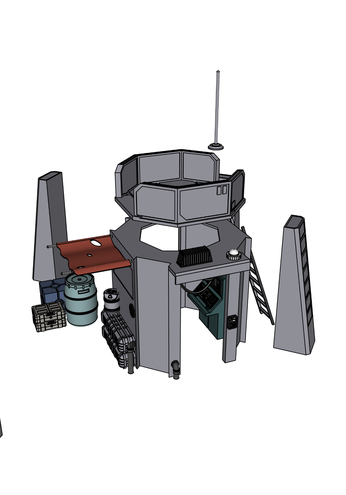 Mapuzo security Outpost for Star Wars Black Series figures