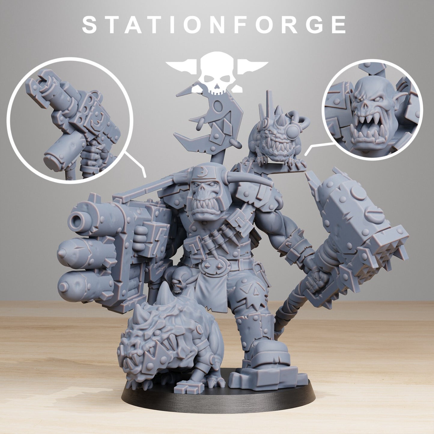 The Orkaz BlackSkull Boss from Station Forge