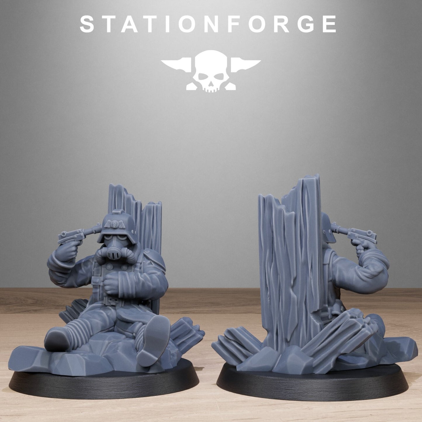 Grimguard Objective markers from Station forge, trench compatible