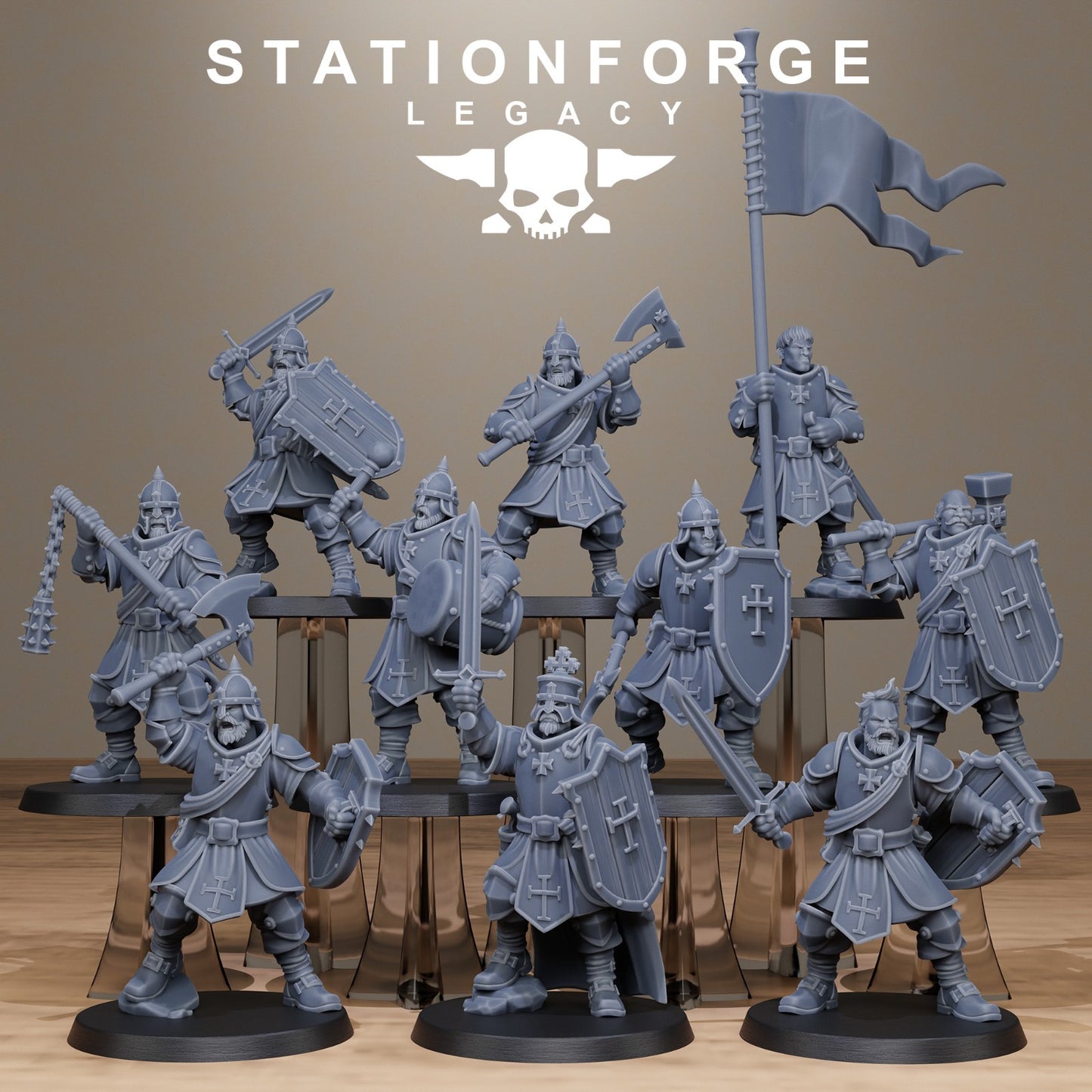 ThornCrest Warband from Station Forge Legacy 32mm. FREE BASES & POST