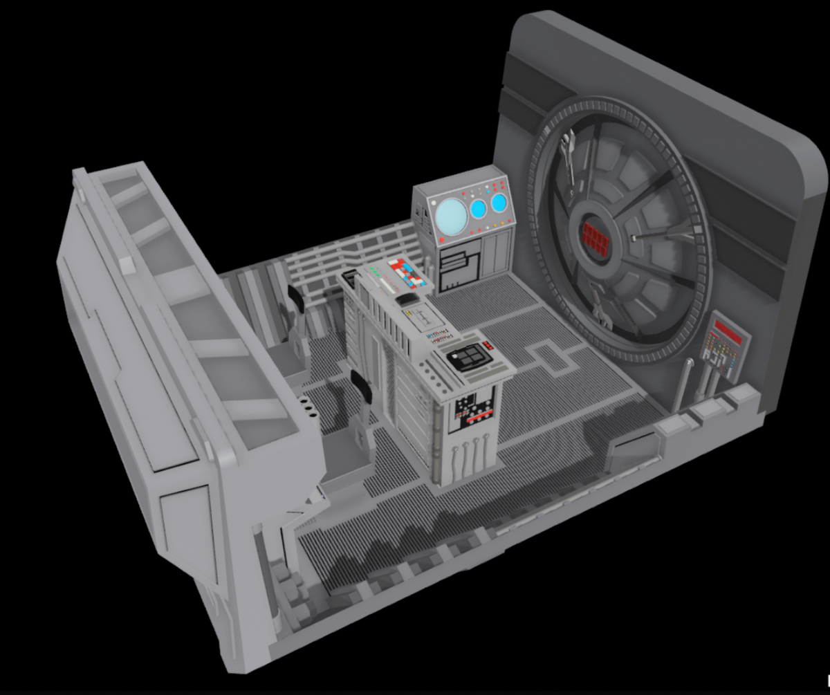 Star Wars 3d printed AT- AT cockpit Diorama for 3.75" Figures