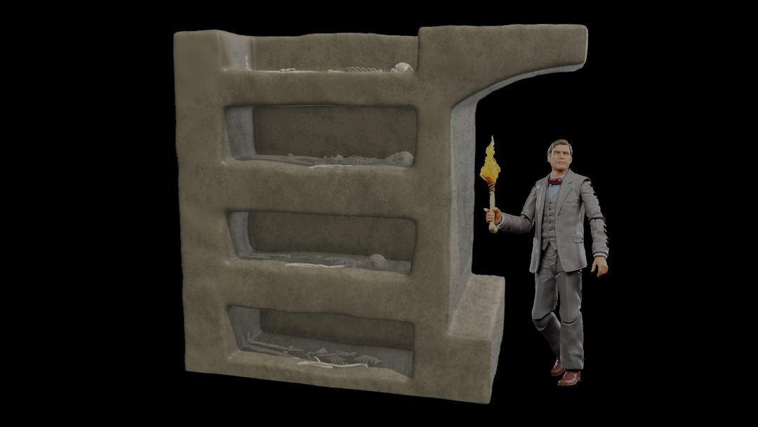3D Printed Indiana Jones Venetian Catacombs Diorama for 6" Figures