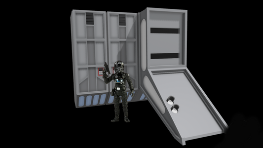 3D Printed Death Star II Hangar Diorama for 3.75" and 6" Figures