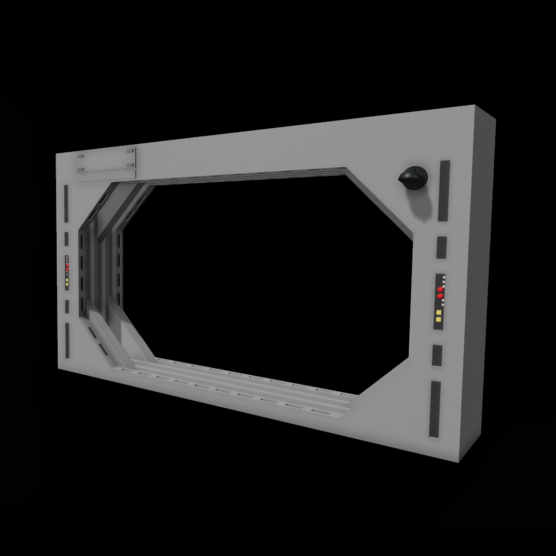 3D Printed Death Star Blast Door 1 Large for 3.75",6" and 12" Figures
