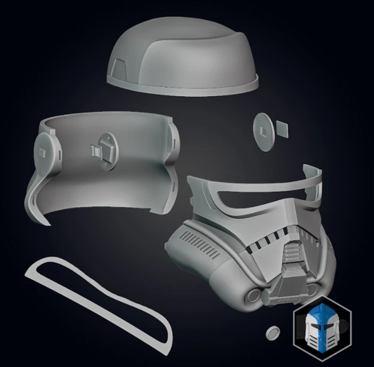 Starwars Imperial Patrol Trooper Helmet 3D Printed RAW Kit