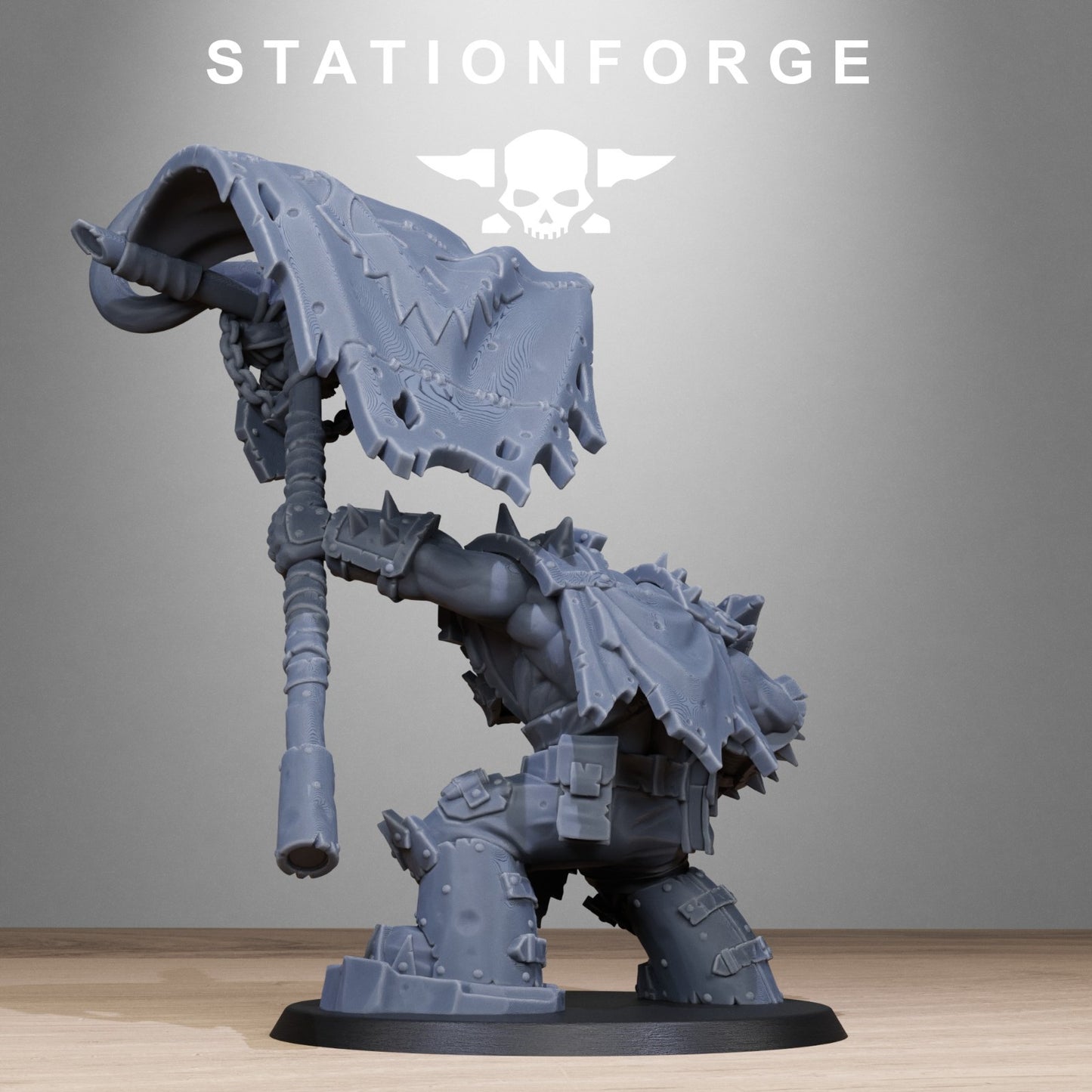 Orkaz bearer boss from Station Forge 32mm. FREE BASE