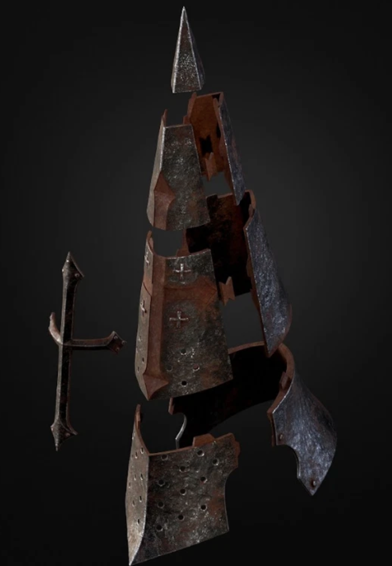The Trench Crusade Trench Pilgrim Helmet- 3D Printed Kit