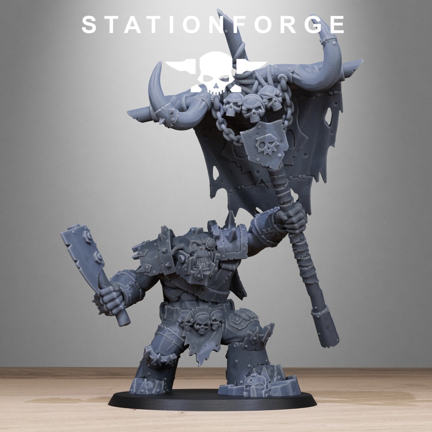 Orkaz bearer boss from Station Forge 32mm. FREE BASE