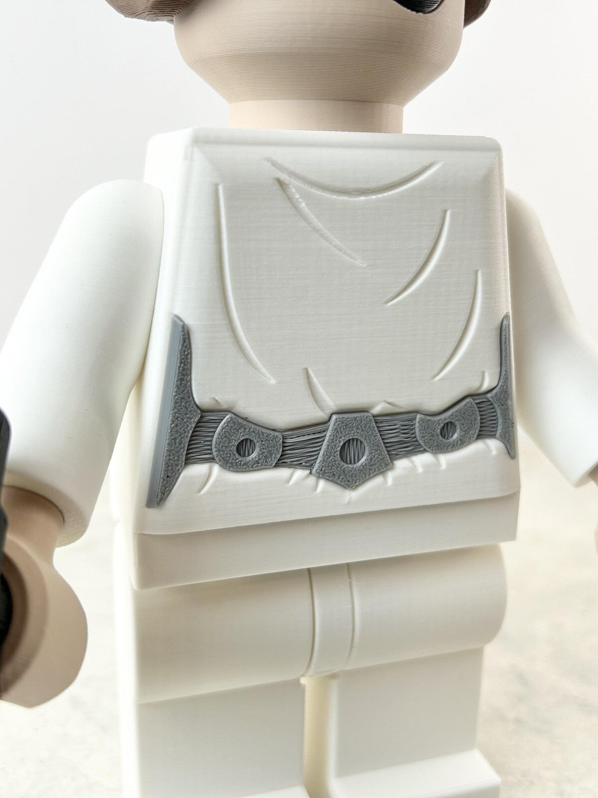 3D Printed. 9" Brick inspired Deluxe Princess Leia Figure