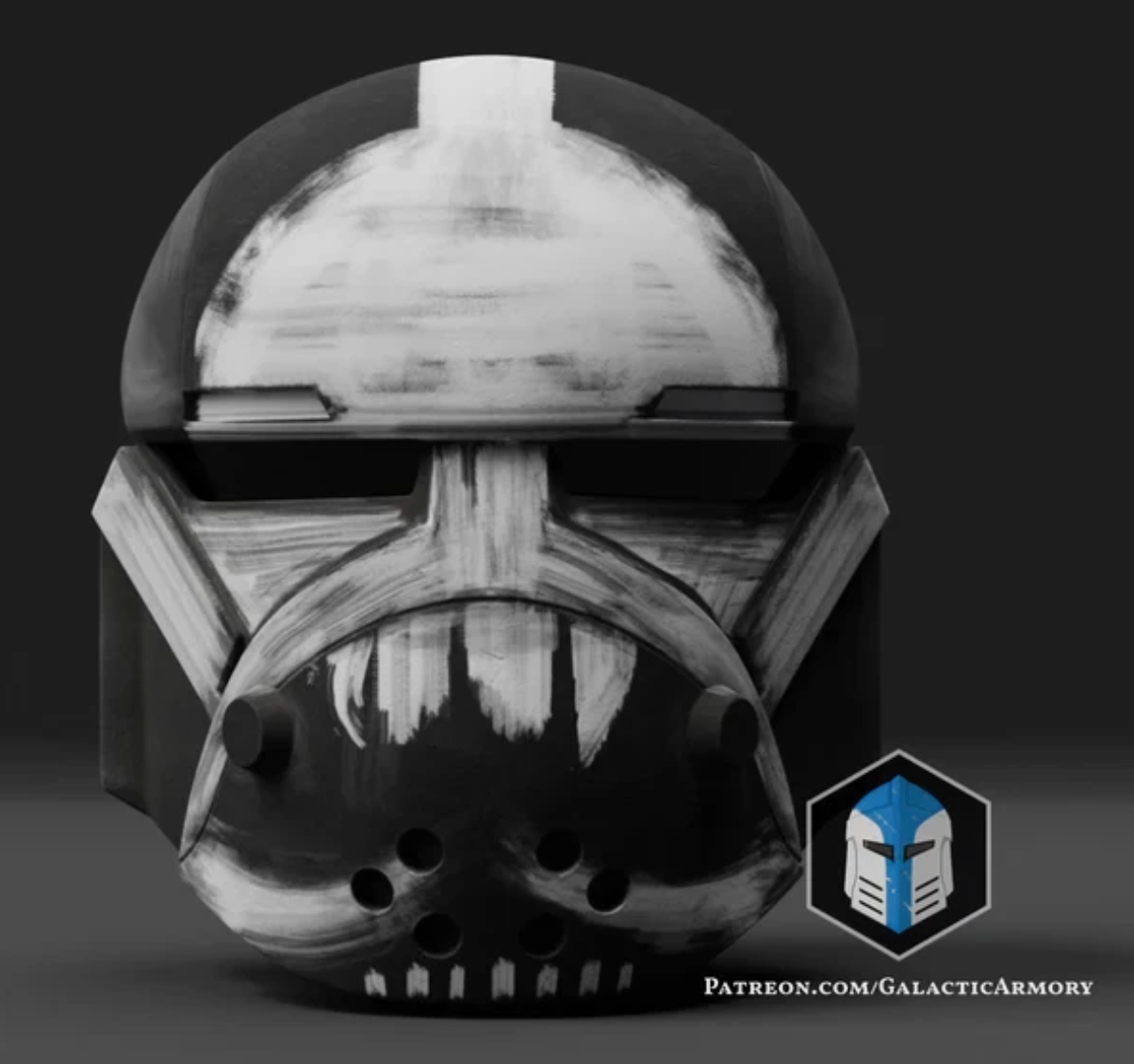 Star Wars Bad Batch Wrecker Helmet 3D Printed RAW Kit