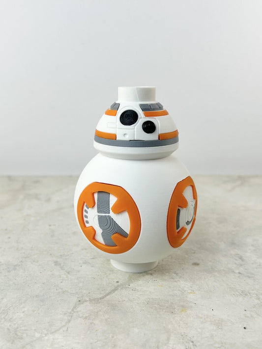 3D Printed. 9" Brick inspired Star Wars  BB8 Droid