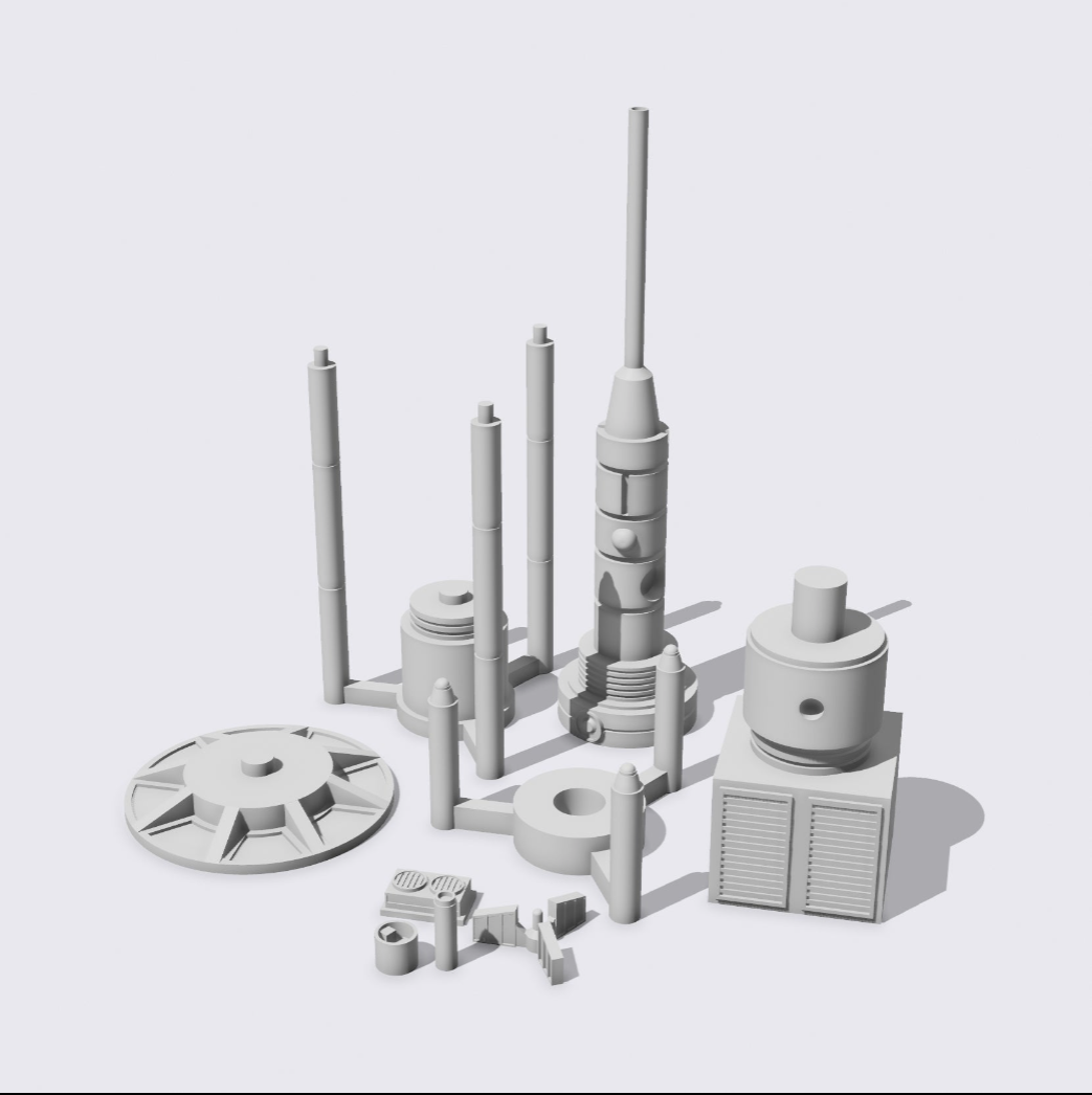 Star Wars 3D Printed Moisture Vaporator For 3.75", 6" &12" Scale Figures