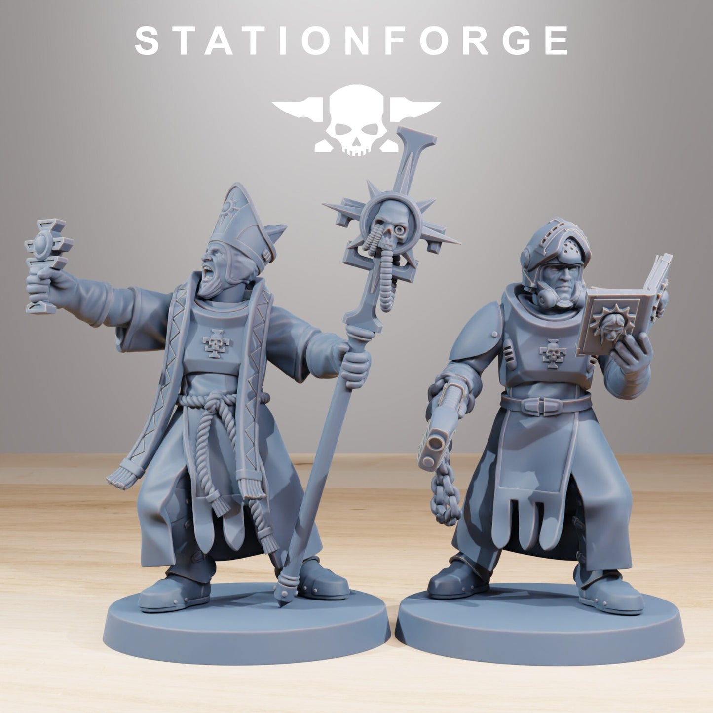 Royal Guard Templars Miniatures from Station Forge Inc Bases