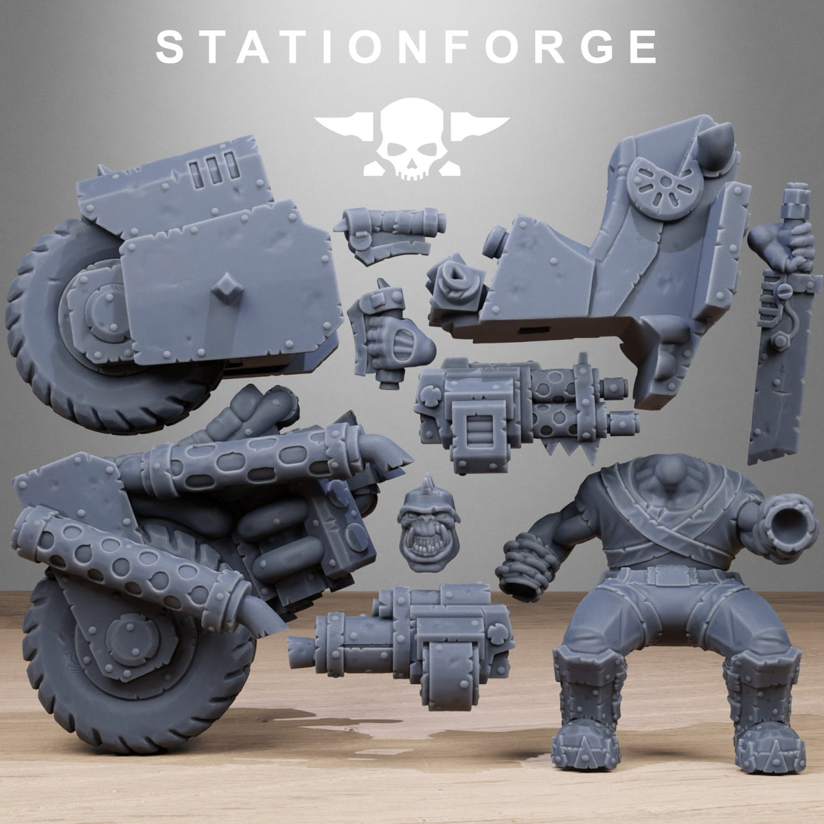 Orkaz Bikers 32mm From StationForge | Support free | Free post | Free Bases