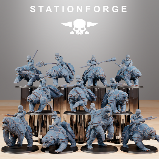 Grim Gaurd Bear Riders from Station Forge