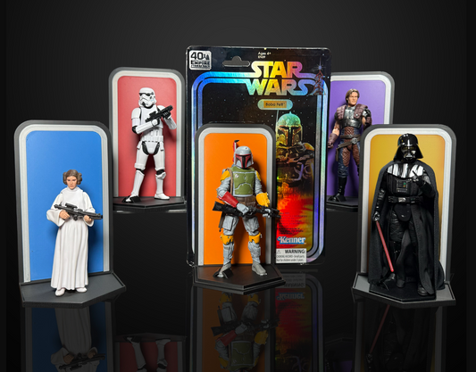 Star Wars 3D printed card backs for 6" Black Series figures
