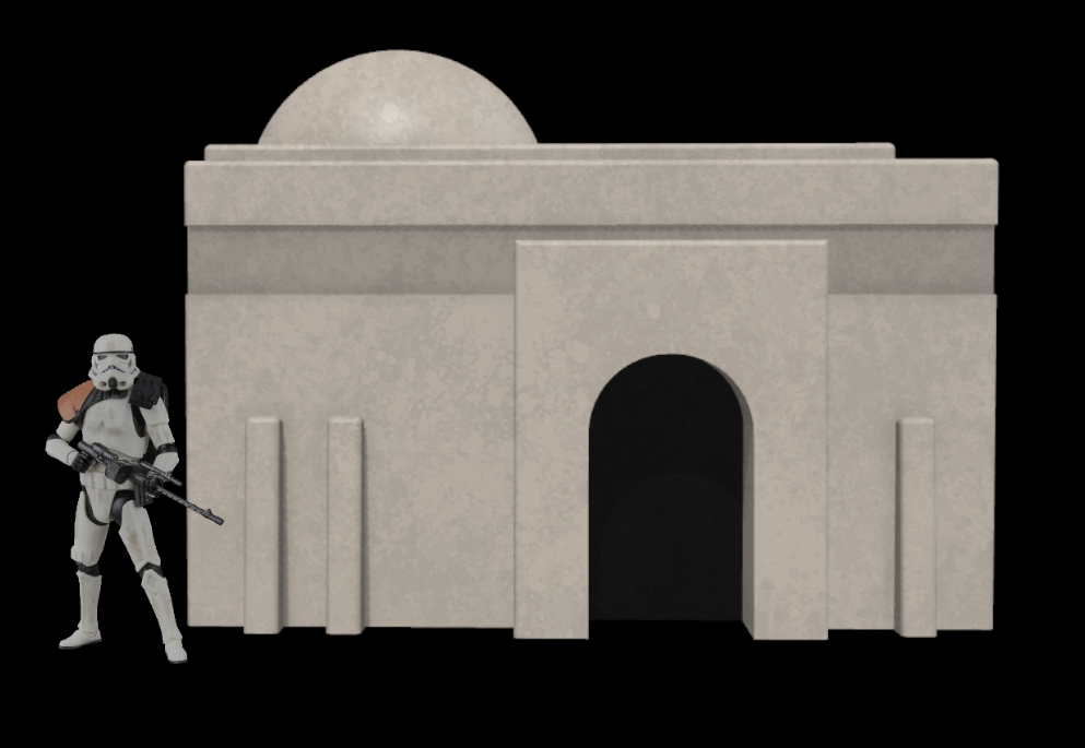 Star Wars Tatooine Building Front 4 Diorama for 3.75 IN (1:18) FIGURE