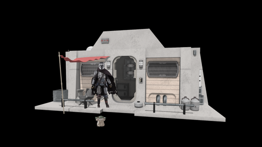 Star Wars 3D printed Mandalorian Nevarro Cabin For 12" Figures