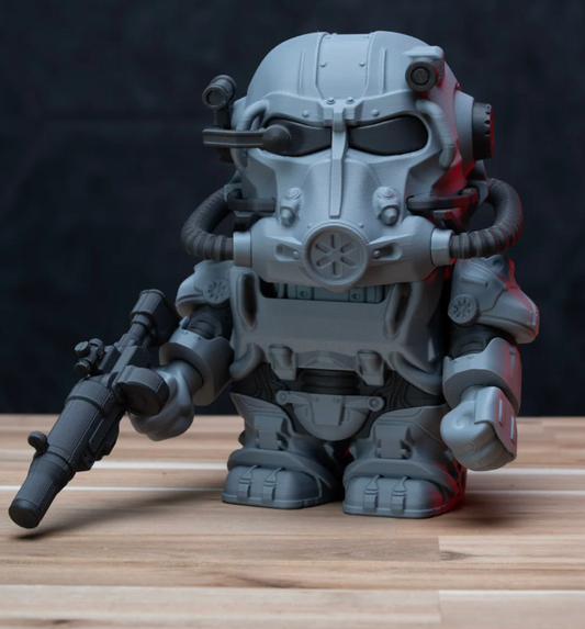 3D Printed T-60 Fallout Chunk Kit Figure