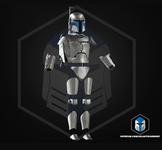 Star Wars Jango Fett Armour Inspired 3D Printed Raw, unpainted Armour