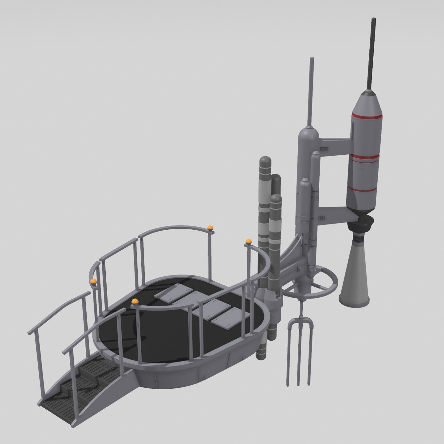 Star Wars  3D Printed Bespin Duel Display Set for 3.75" Or 6" Figures