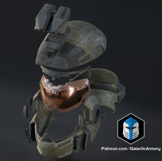 Halo Reach Grenadier - Jorge Helmet - 3D Printed Kit