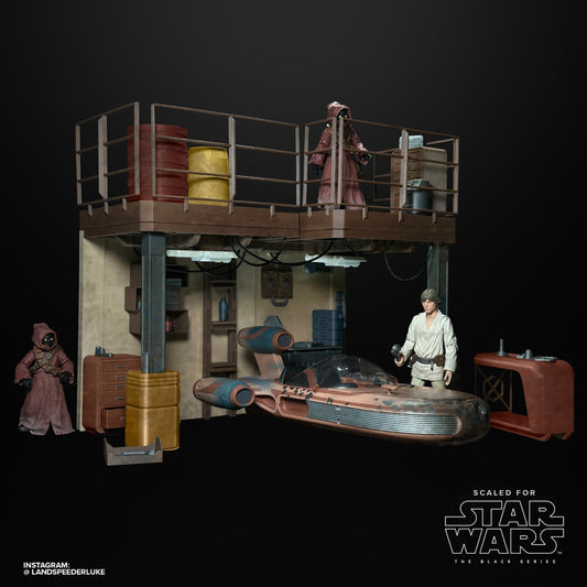 3D Printed Luke's Speeder Garage for Star Wars Black Series Figures