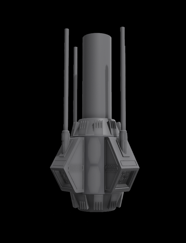 Star Wars 3D Printed Death Star Sensor Pod for 3.75" or 6" figs