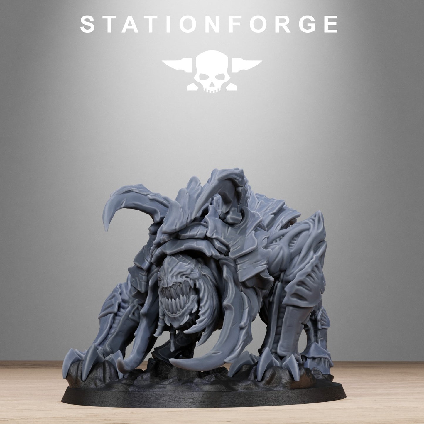 Xenarid spider beasts (2) from Station Forge 32mm. FREE BASE