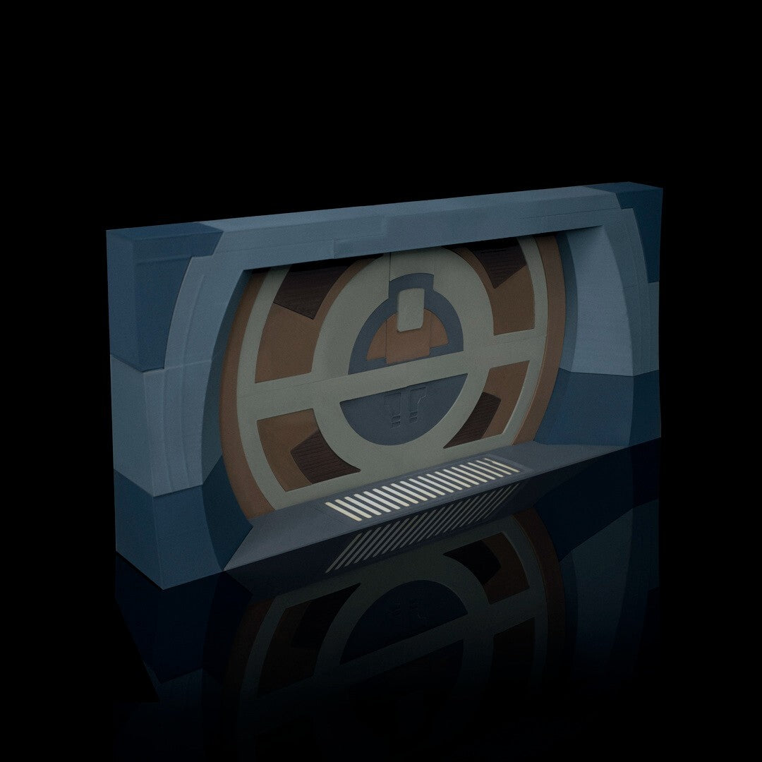 3D printed trade federation door for Star Wars Black Series figures