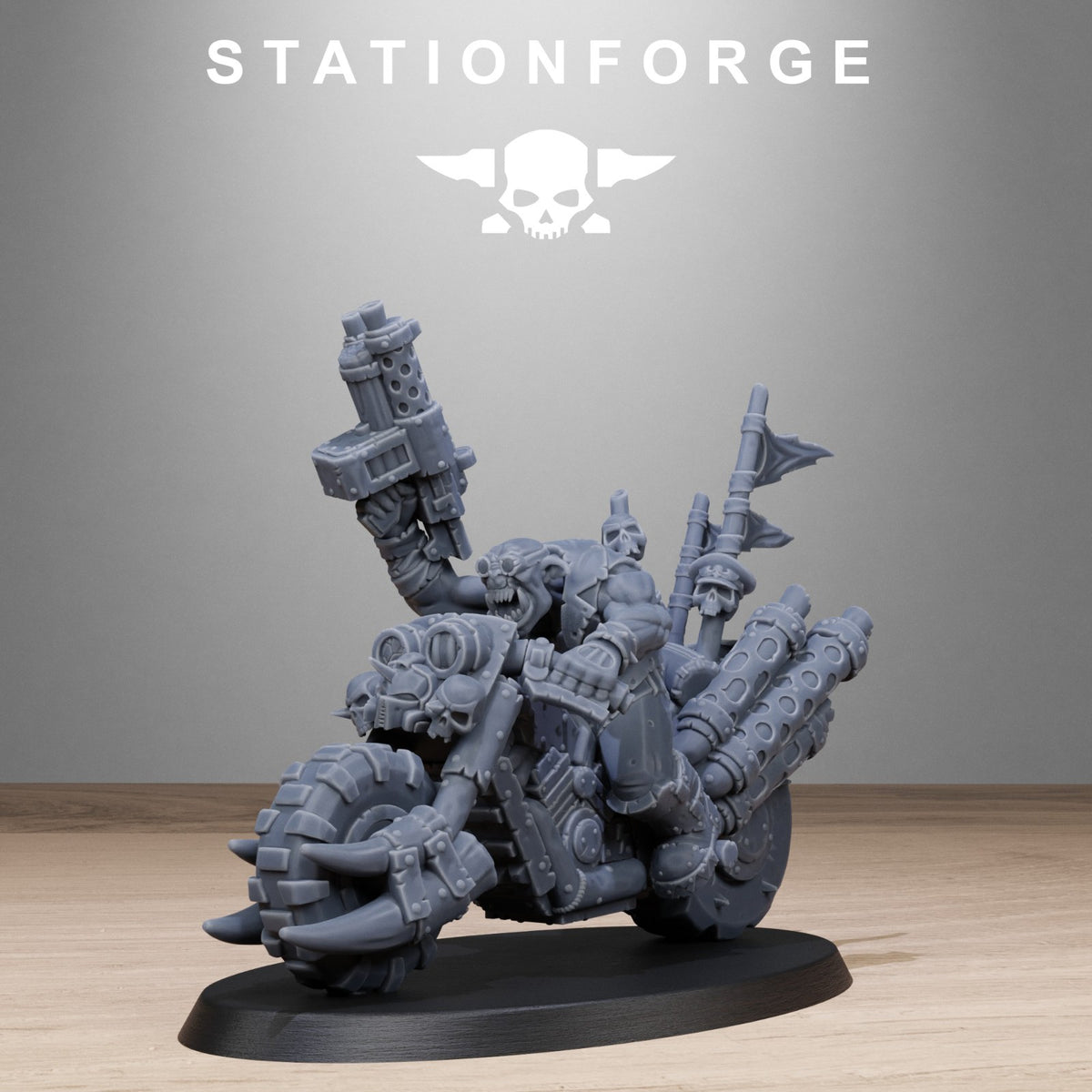 Orkaz Bikers 32mm From StationForge | Support free | Free post | Free Bases
