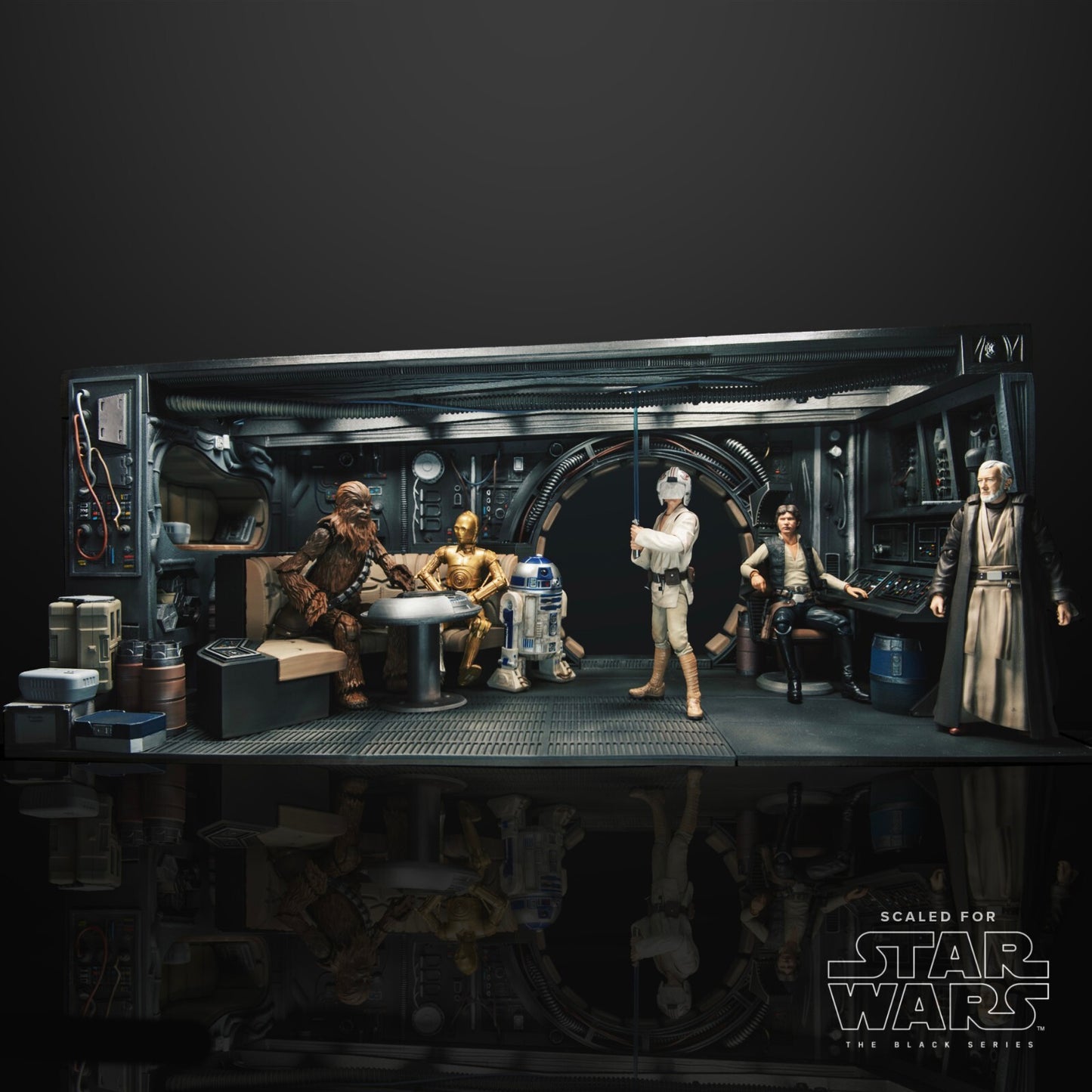 Star Wars 3D Printed Millennium Falcon Interior Diorama for 6" figures