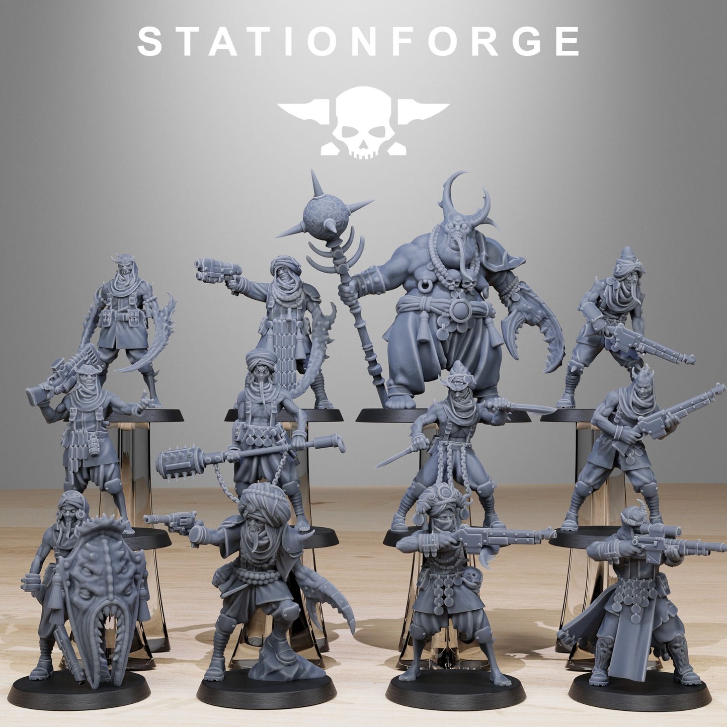 Corrupted Guard Lechers Miniatures - Station Forge Wargaming Figures