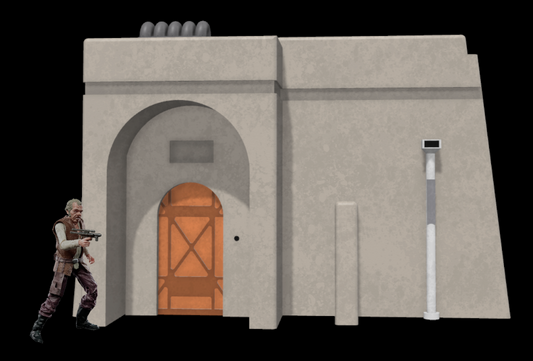 Star Wars Tatooine Building Front 5 Diorama for 3.75 IN (1:18) FIGURE